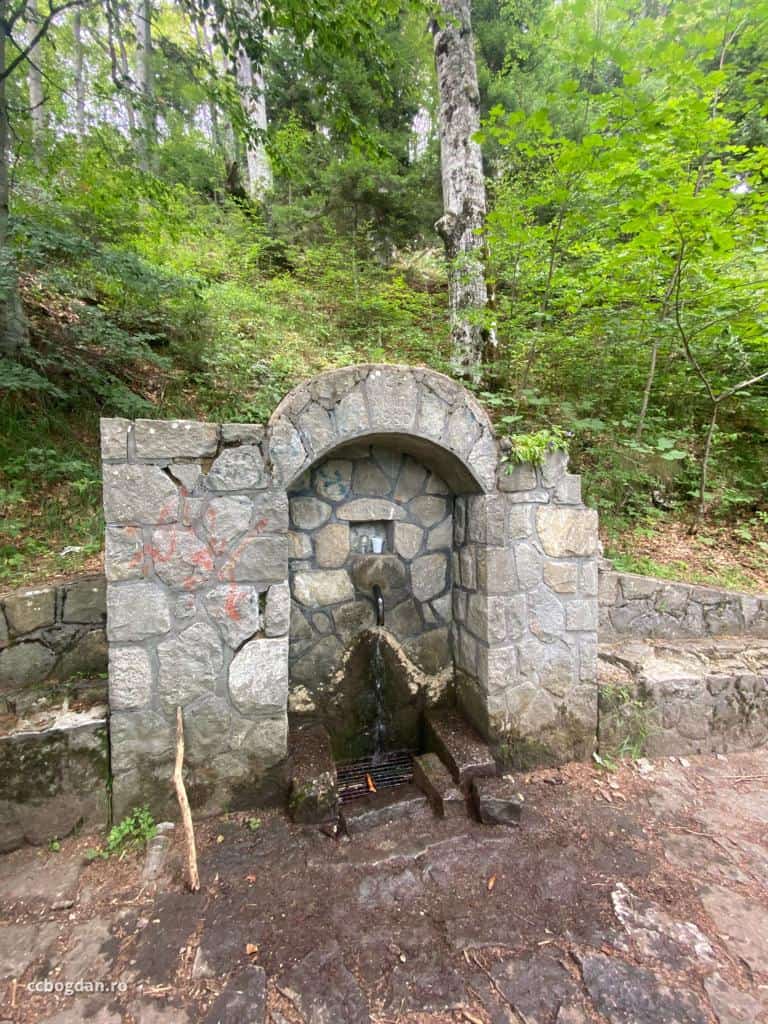 apa de munte pe traseu poteca regala