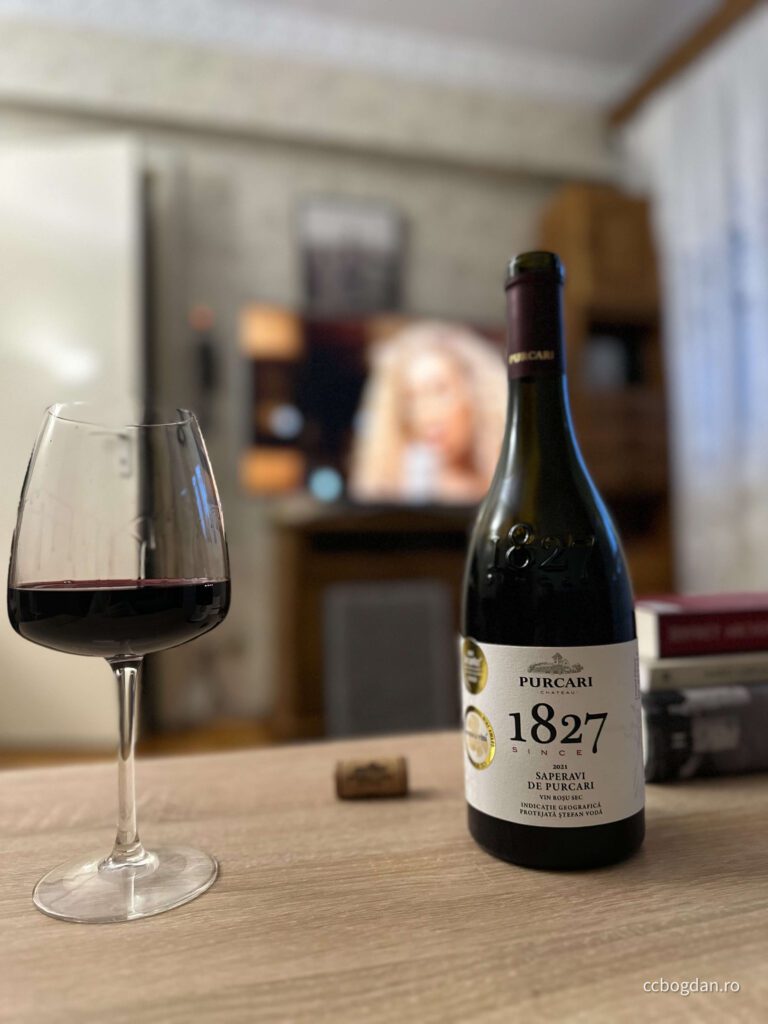 Vin roșu de Purcari 1827 soi Saperavi în ediție limitată