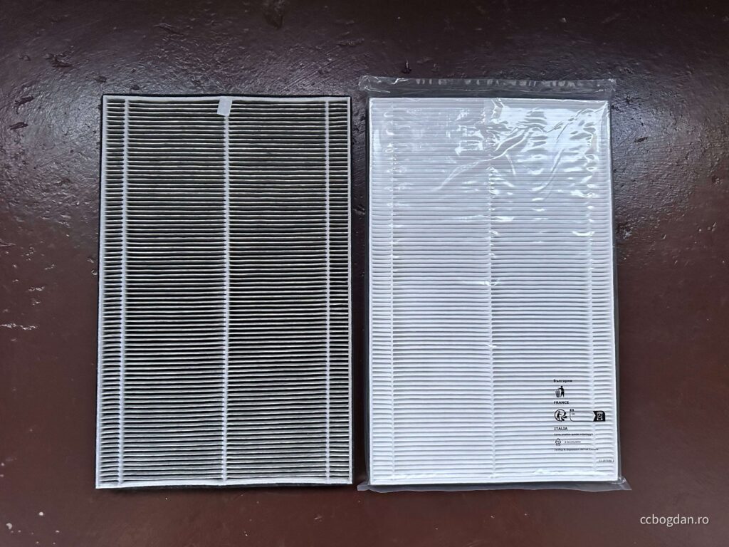 am schimbat filtru de aer pentru purificator pentru praf de la ikea