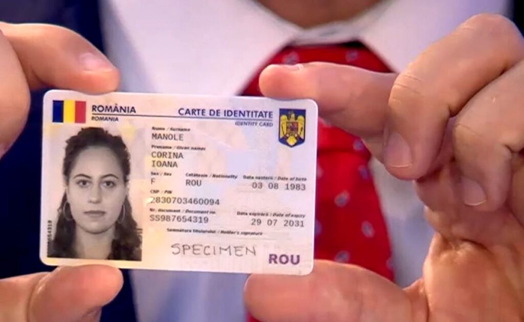 carte de identitate cu cip buletin electronic