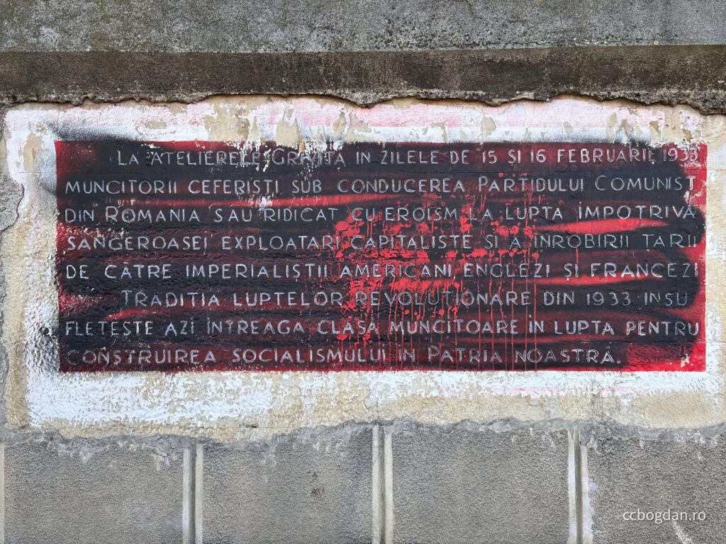 placa calea grivitei greva ceferistilor 15 februarie 1933