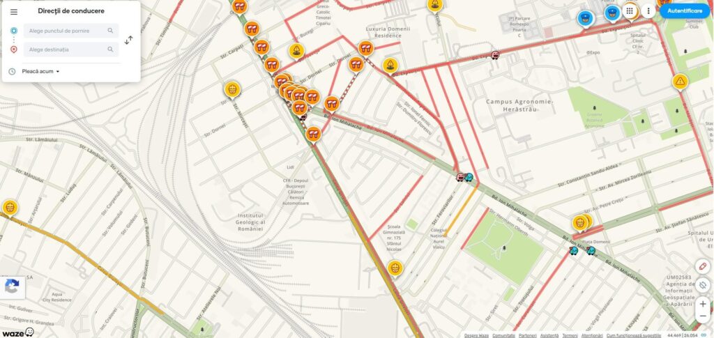 trafic aglomeratie masini bucuresti sector 1