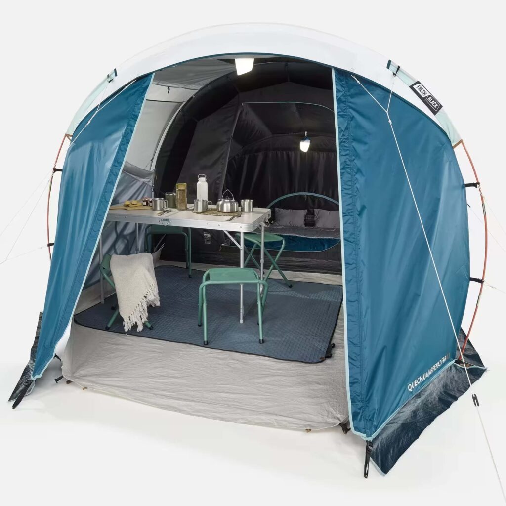 cort decathlon 4 persoane camping